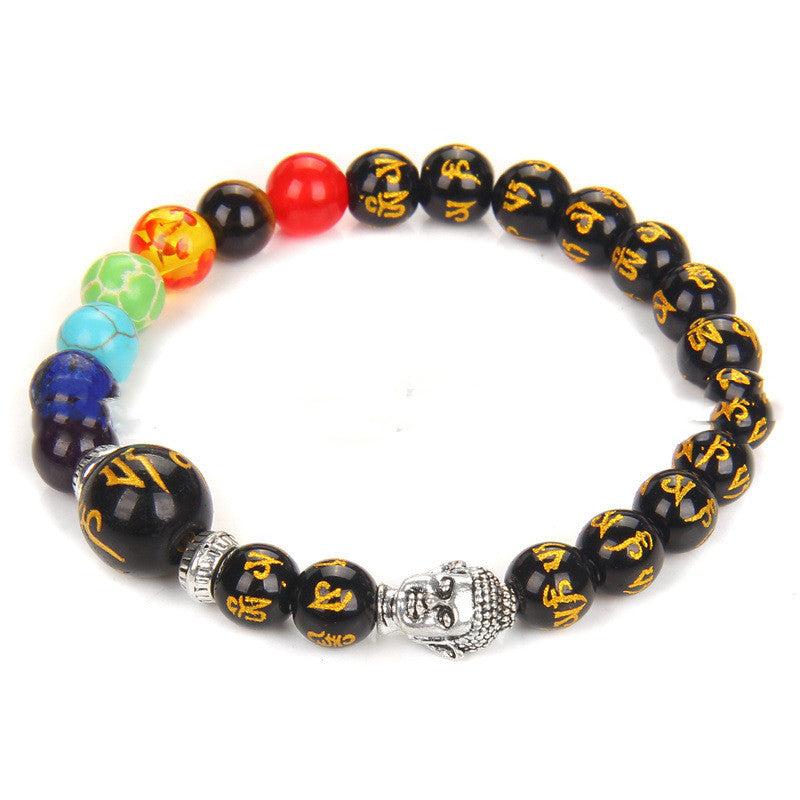 Seven Chakra Yoga Energy Meditation Bracelet Women