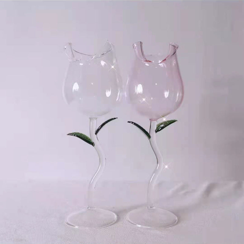 Household Rose Shaped Red Wine Glass Kitchen Gadgets 