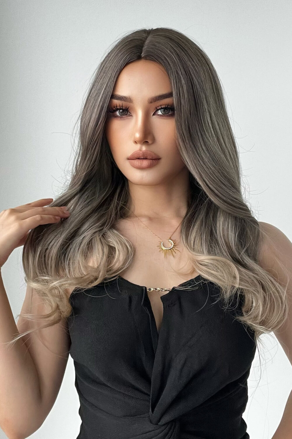 13*1" Full-Machine Wigs Synthetic Long Straight 24" 