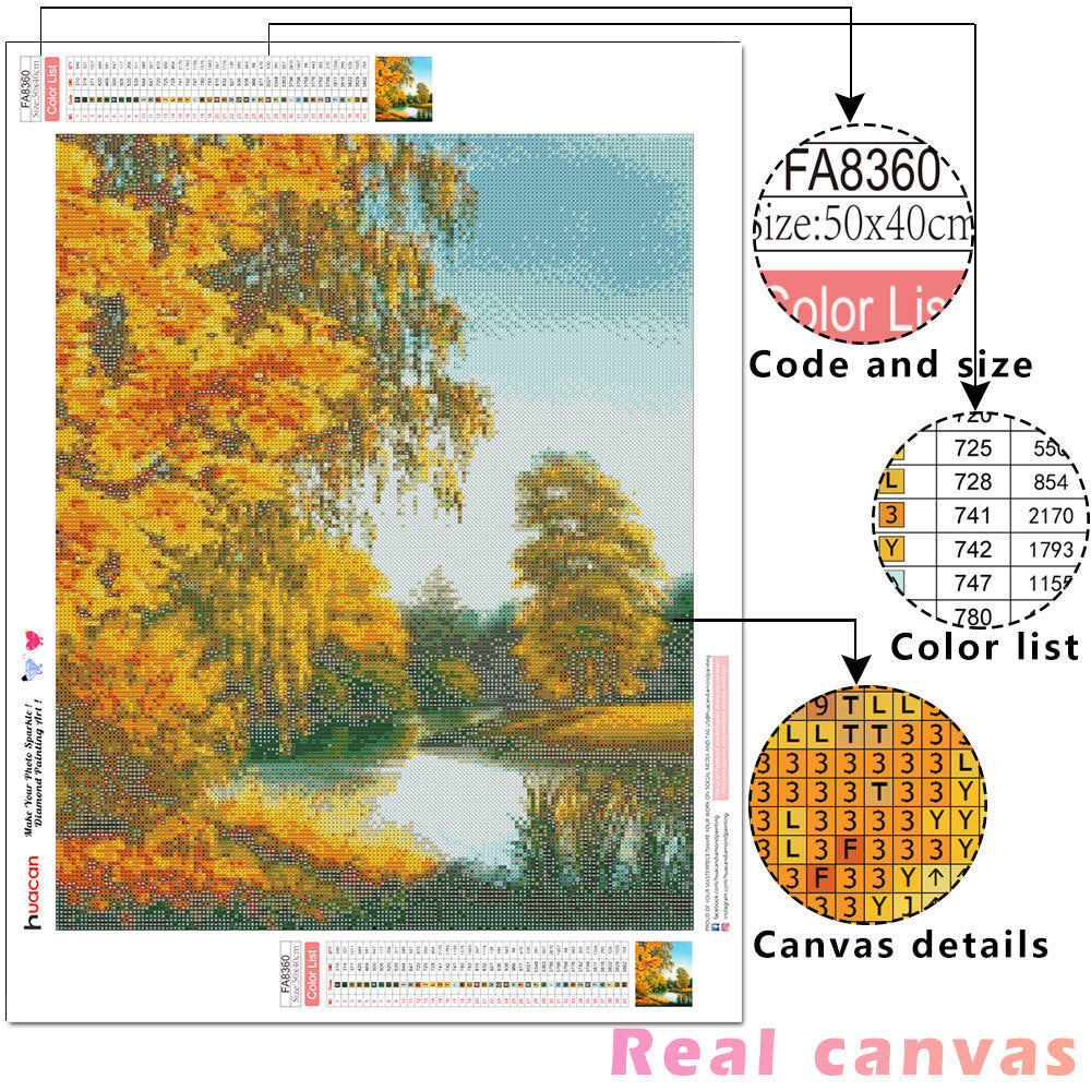 Diamond Painting Diamond Mosaic Landscape Diamond Embroidery Autumn Landscape