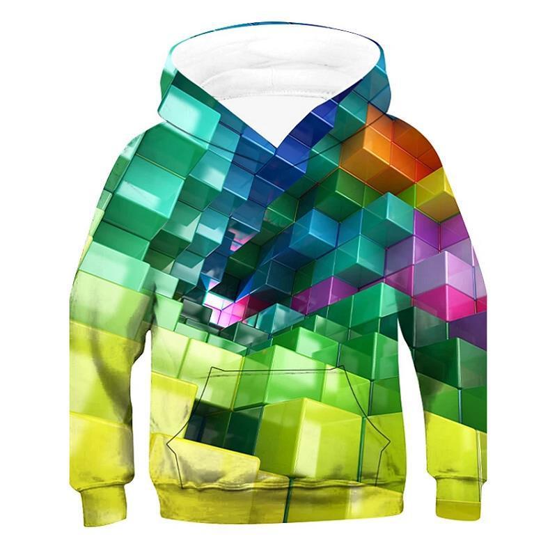 3d Vision Digital Printing Children's Hoodie