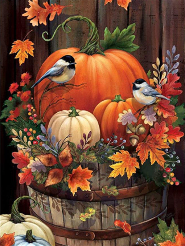 Pumpkin Pattern Diamond Painting 5d Embroidery