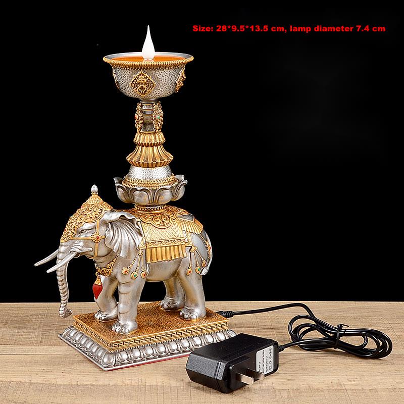 Household Plug-in For Buddha Lamp Jixiang Candlestick