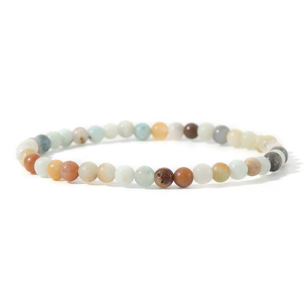 Natural Stone Hand Beaded Bracelet Energy Meditation