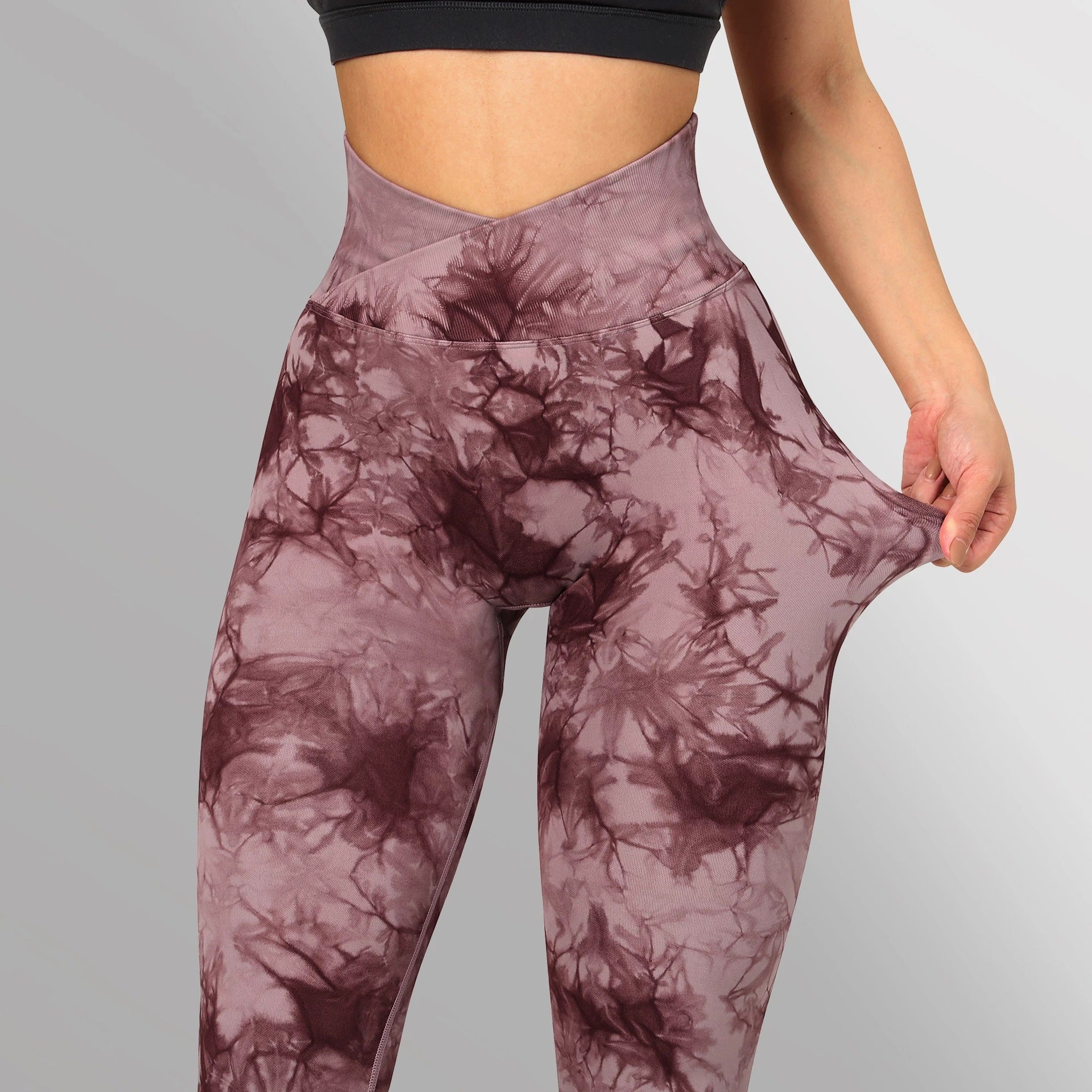 Seamless Tie Dye Leggings Women Yoga Pants Push Up Sport Fitness Running Gym Leggings 