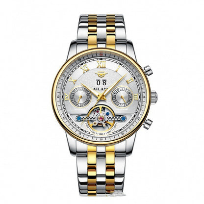 Automatic Mechanical Sun Moon Stars Business Men's Watch