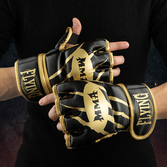 Half Finger Boxing Sanda Split Finger Fighting Gloves