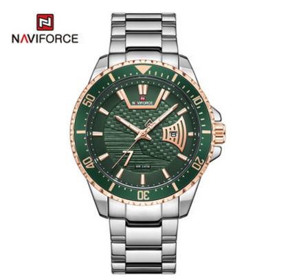 NAVIFORCE Casual quartz watch men's belt waterproof watch