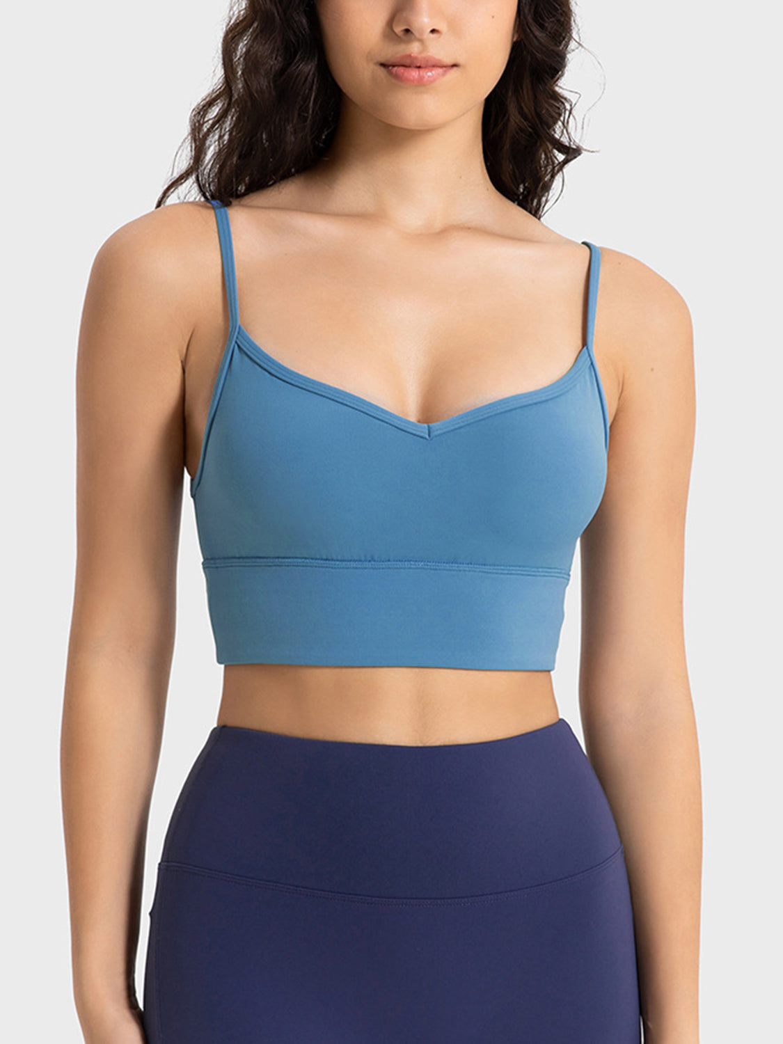 Spaghetti Strap Sport Bra - Babbazon Sports Bra