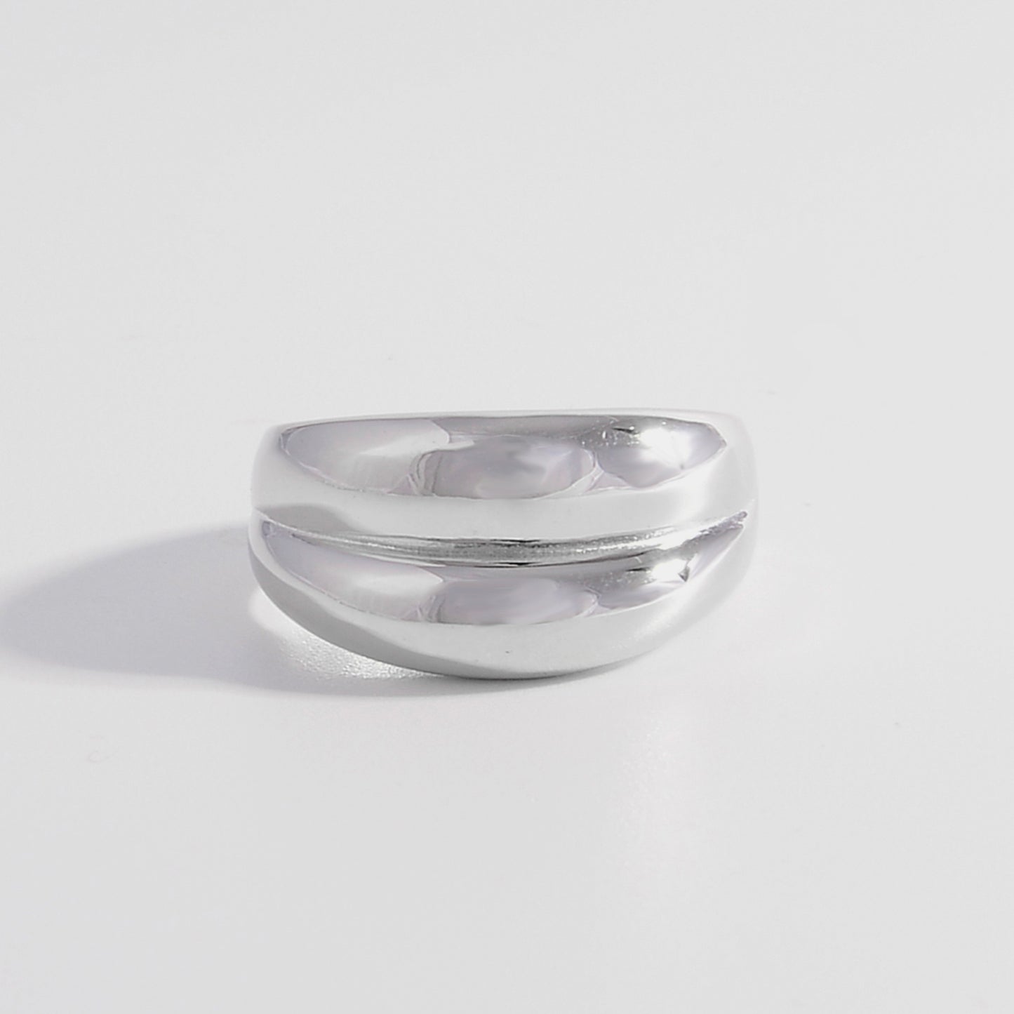 925 Sterling Silver Bulging Ring 