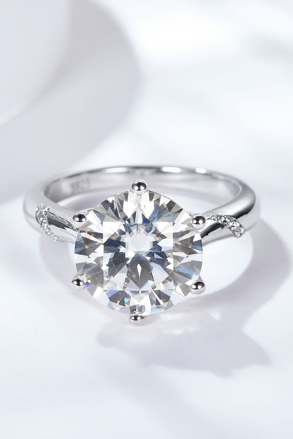 5 Carat  Moissanite Solitaire Ring 