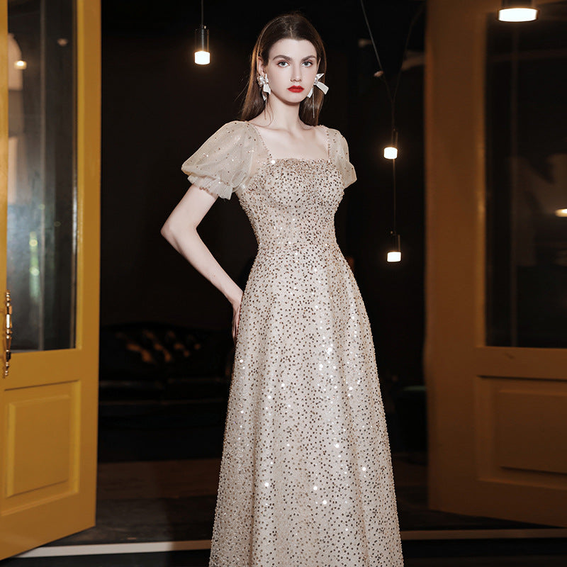 New Fashion Personality Bridal Sequin Dress