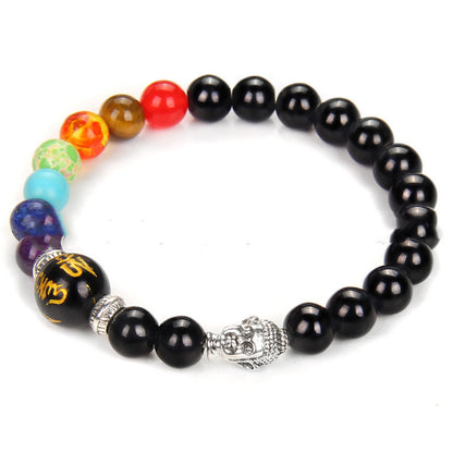 Seven Chakra Yoga Energy Meditation Bracelet Women