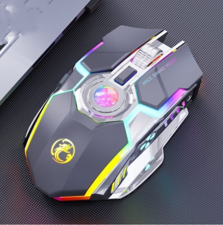 Silent Charging RGB Streamer Horse Racing Wireless Gaming Mouse