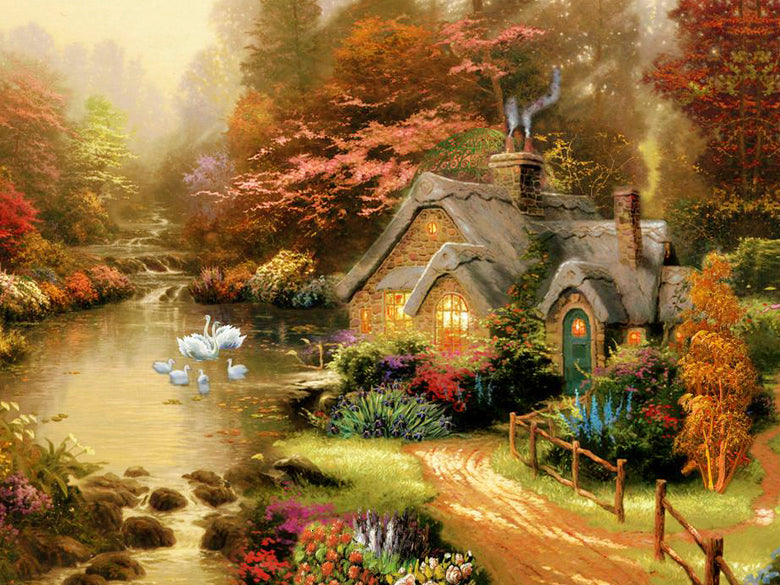 Home Decoration Landscape Cross  Diamond Painting