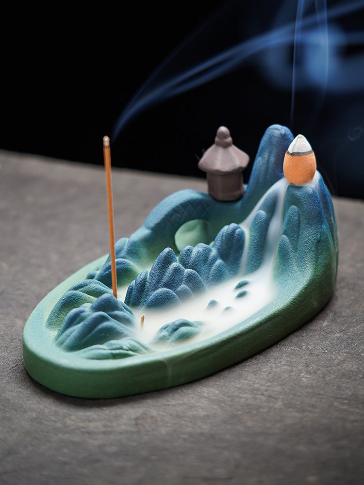 Creative Running Water Backflow Incense Burner Home