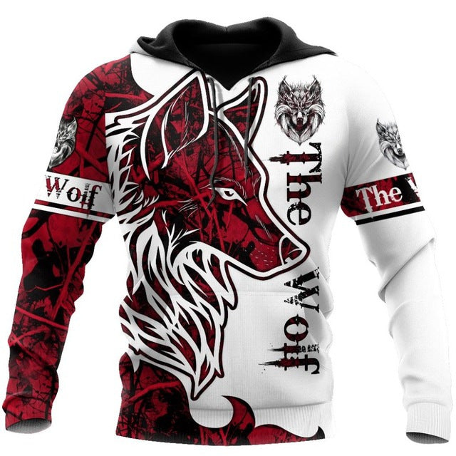 Hoodies For Men Cool Animal Print Street Trend