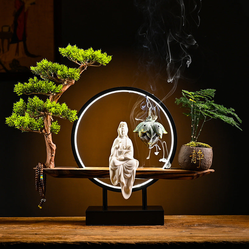 Chinese Style Backflow Incense Burner Aroma Diffuser Creative Ornament Decoration