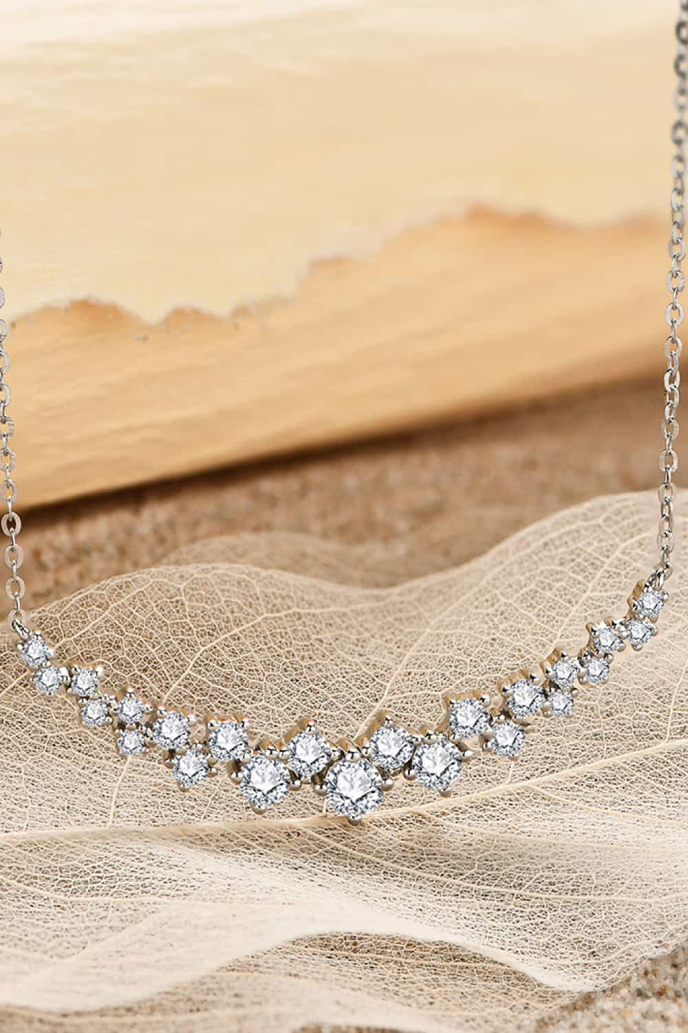 1.64 Carat Moissanite 925 Sterling Silver Necklace 