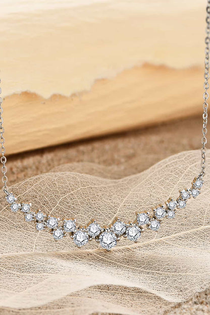 1.64 Carat Moissanite 925 Sterling Silver Necklace 