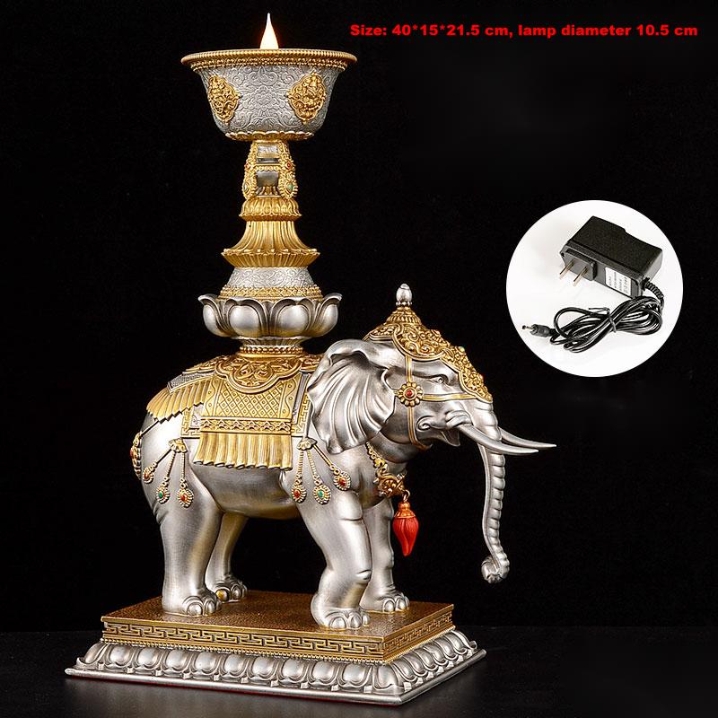 Household Plug-in For Buddha Lamp Jixiang Candlestick