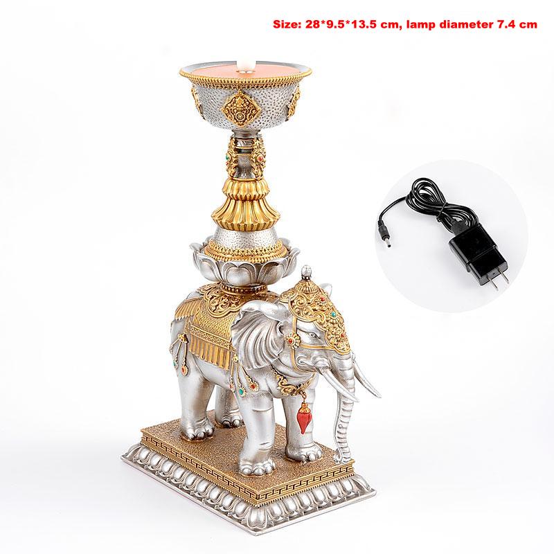 Household Plug-in For Buddha Lamp Jixiang Candlestick