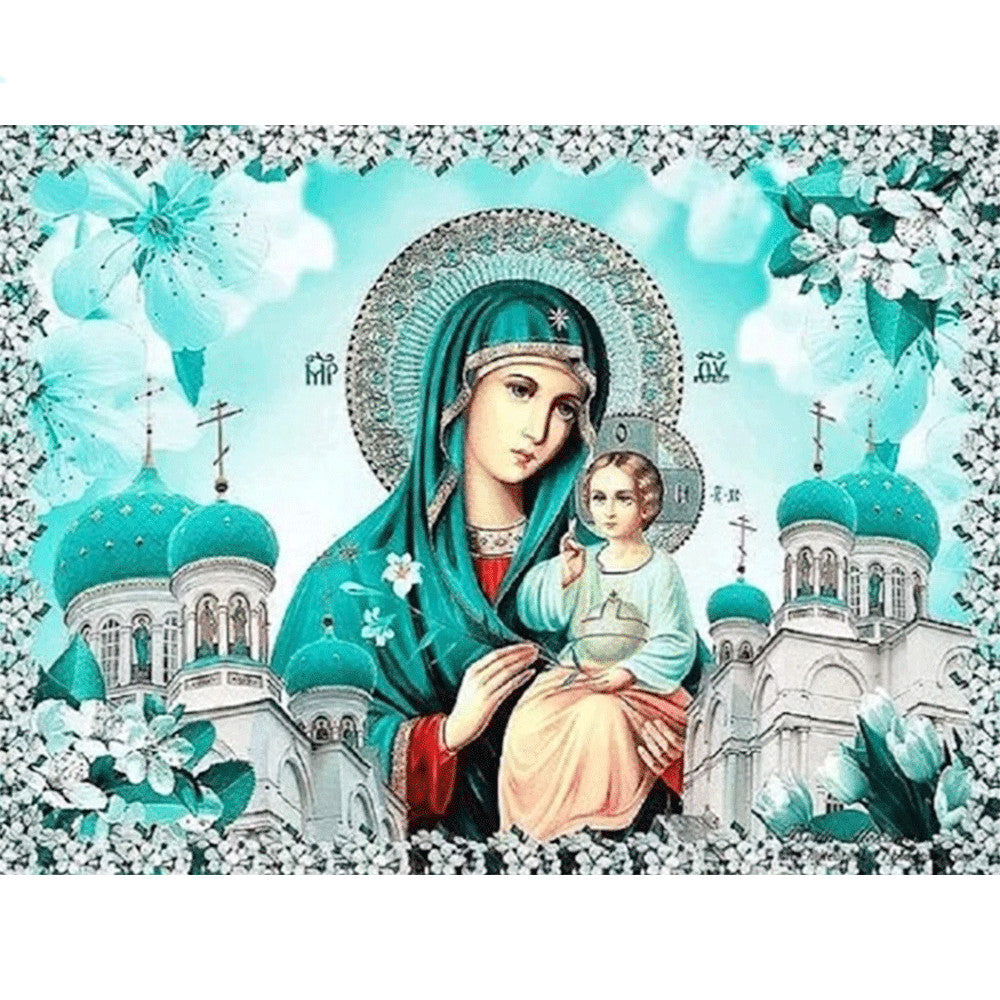 Virgin Mary 5D Diamond Mosaic Religious Diamond Painting