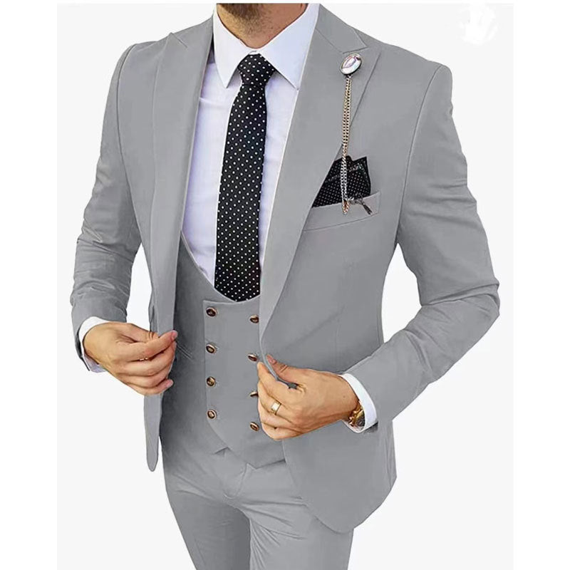 Fashion Men's Three Piece Suit Appear Thin 