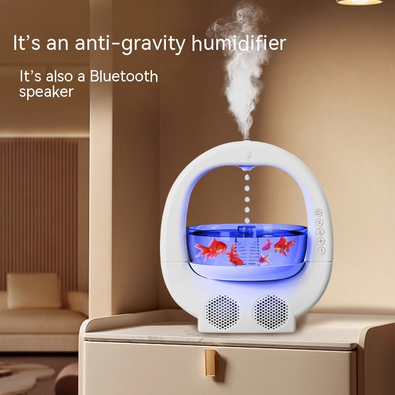 3 In 1 Anti-gravity Humidifier Home Desktop Creative Aromatherapy Machine With Bluetooth Speaker