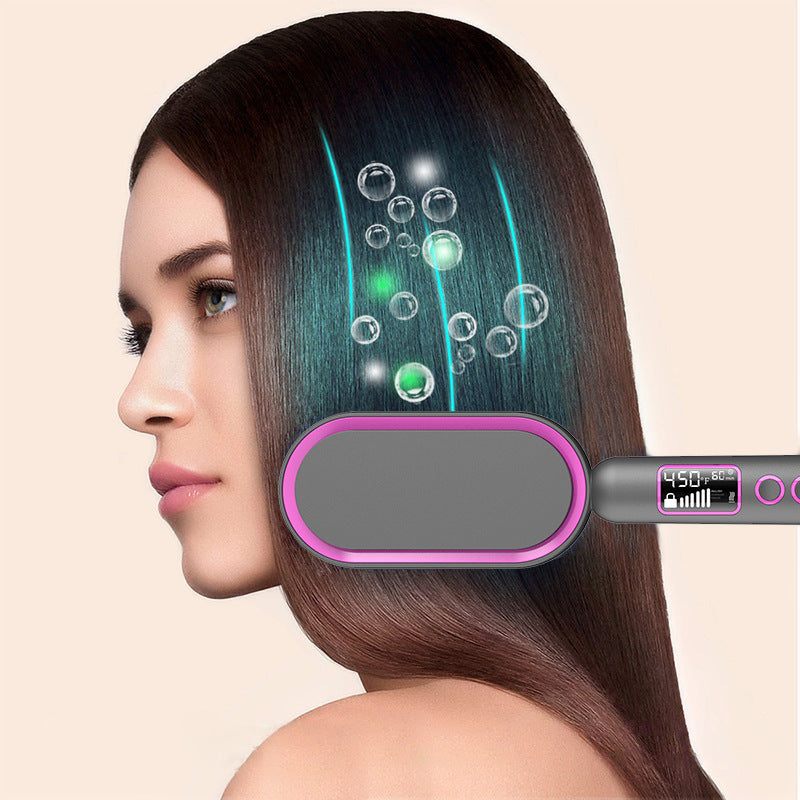 Multifunctional Hot Air Combing And Straight Rolling Dual Purpose Hair Dryer 