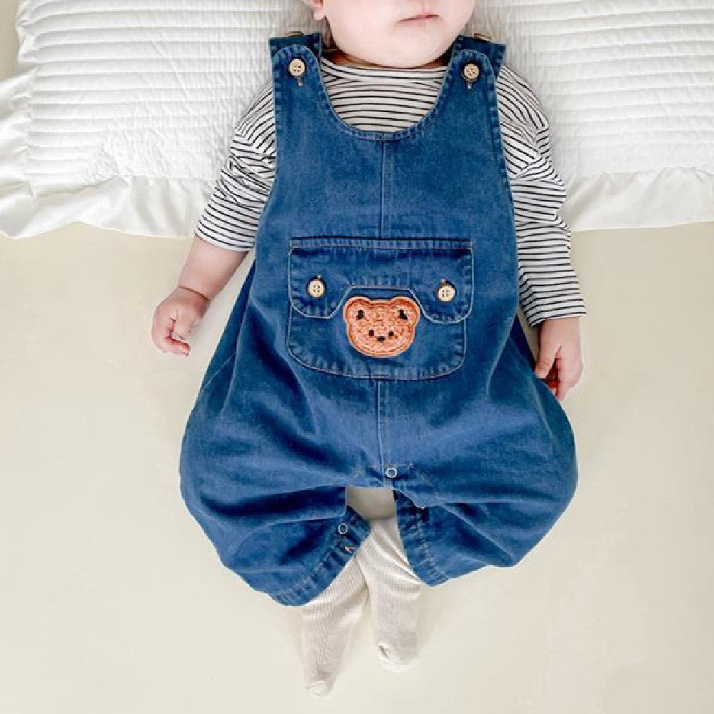 Children's Denim Overalls Out Wear