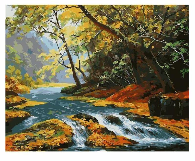 Little Clear Stream  DIY Painting By Numbers Kit