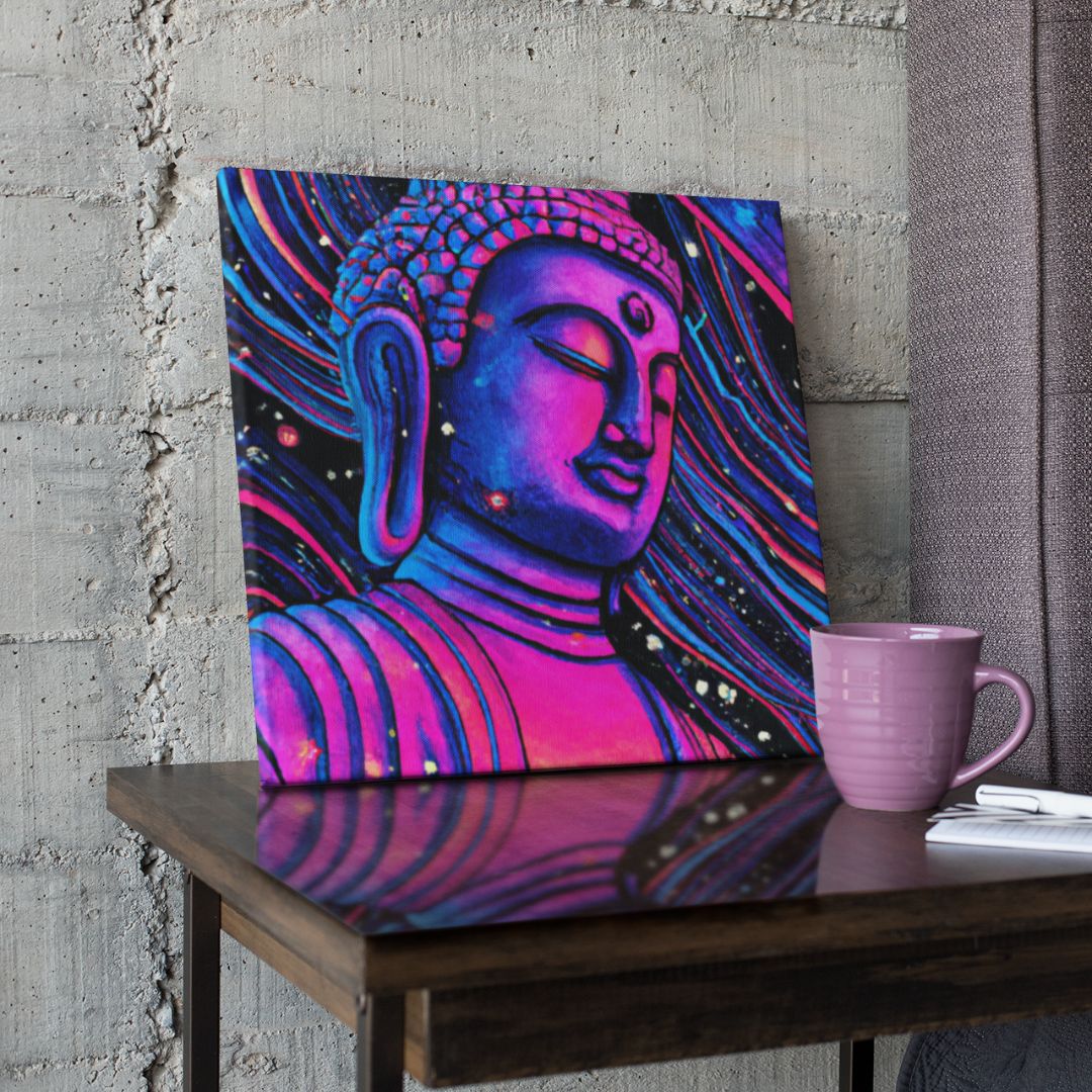 Space Buddha Canvas Painting Study Decoration