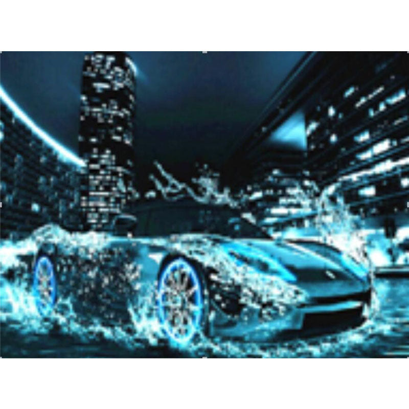 Cool Sports Car Landscape Diamond Mosaic Full Diamond Cross Stitch Embroidery