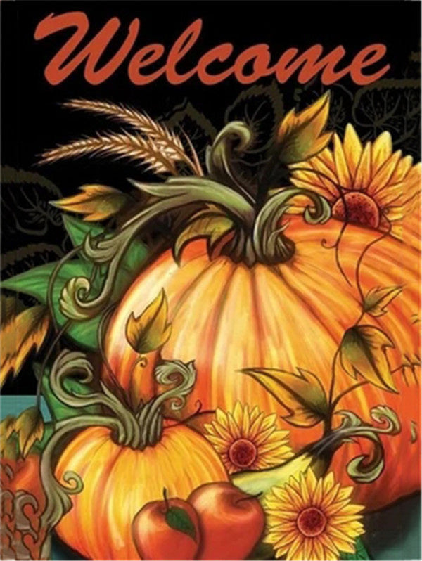 Pumpkin Pattern Diamond Painting 5d Embroidery