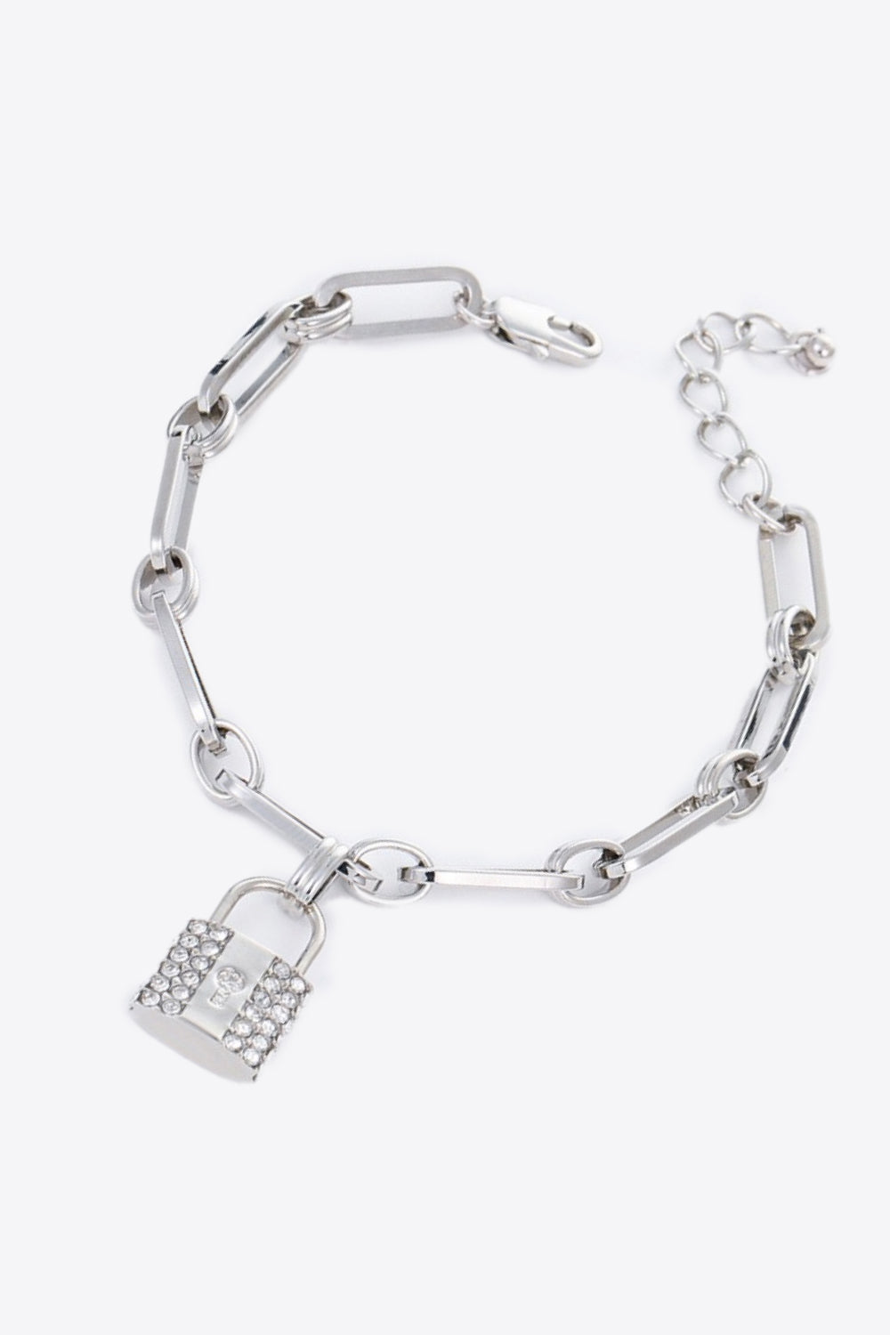 5-Piece Wholesale Lock Charm Chain Bracelet 