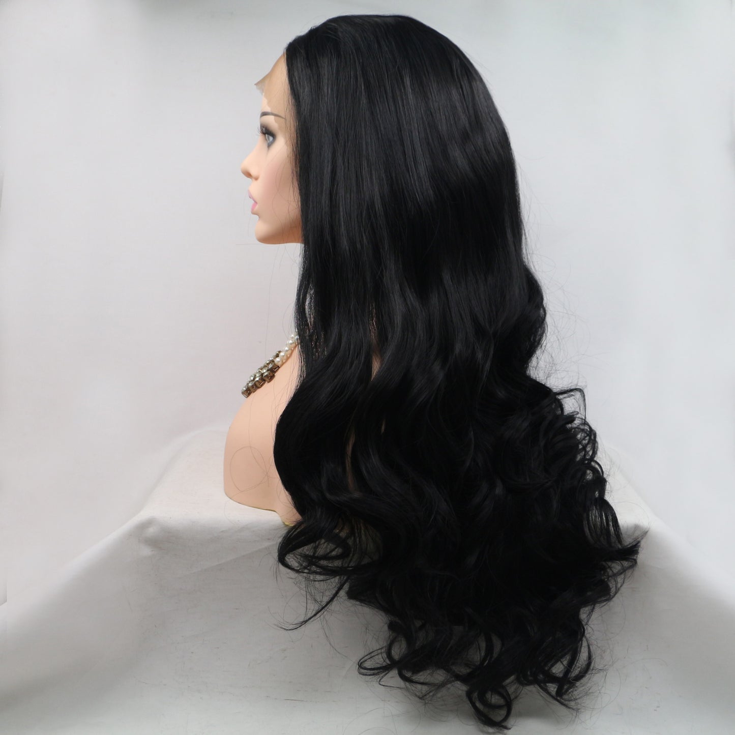 13*3" Lace Front Wigs Synthetic Long Wavy 24" 130% Density 