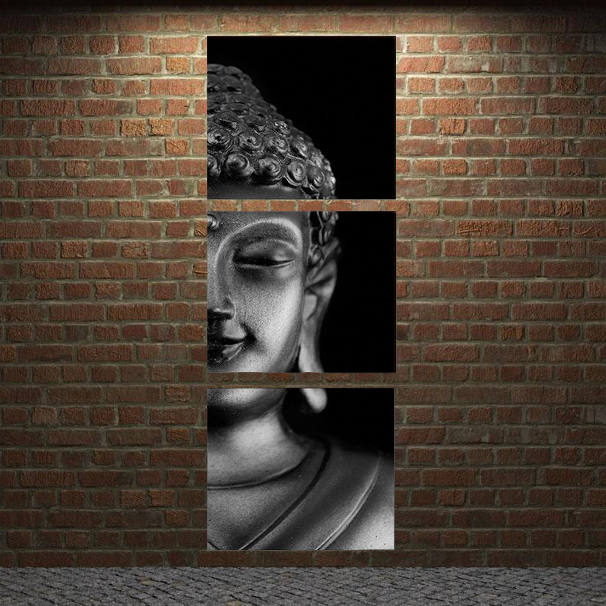 High-definition Art Micro-printing Simulation Oil Painting Home Decoration Triple Buddha