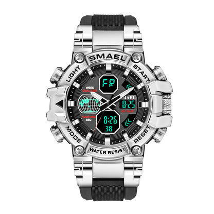 Brand Men's Sports Fashion Fitness Watch Dual