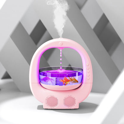 3 In 1 Anti-gravity Humidifier Home Desktop Creative Aromatherapy Machine With Bluetooth Speaker