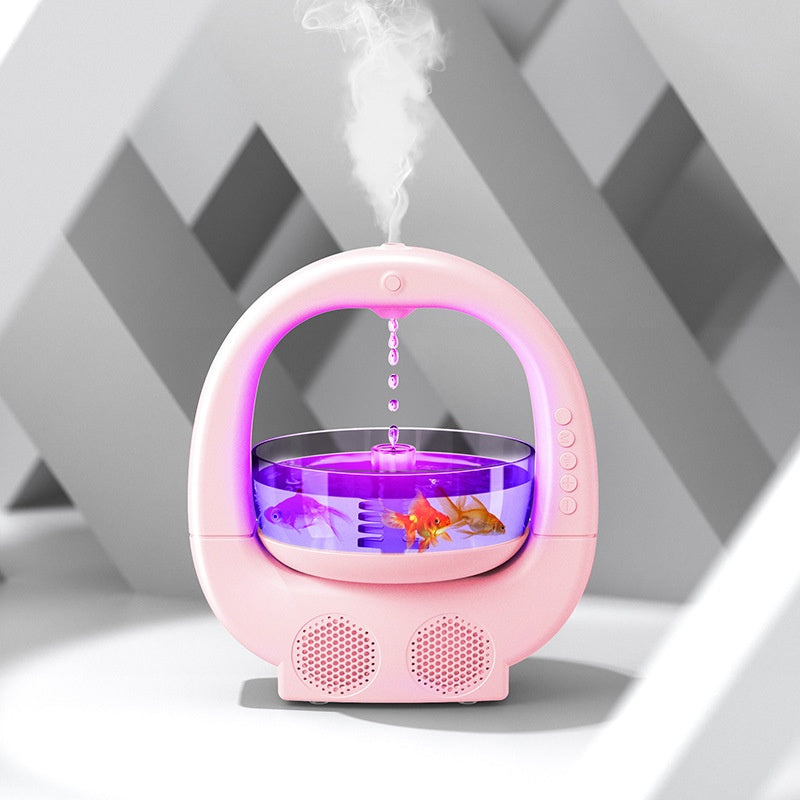 3 In 1 Anti-gravity Humidifier Home Desktop Creative Aromatherapy Machine With Bluetooth Speaker