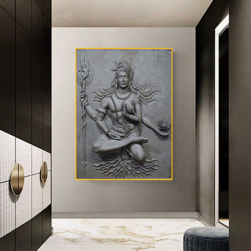 Statue Of Faith Carving Posters And Hanging Paintings Canvas Frameless