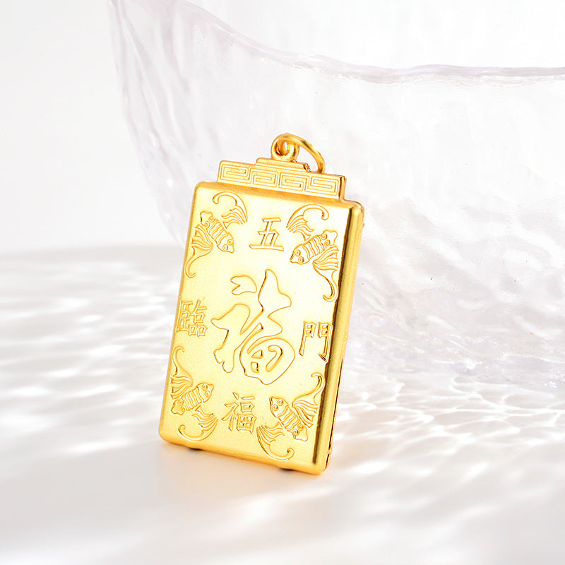 3D Hard Gold Pendant Buddha