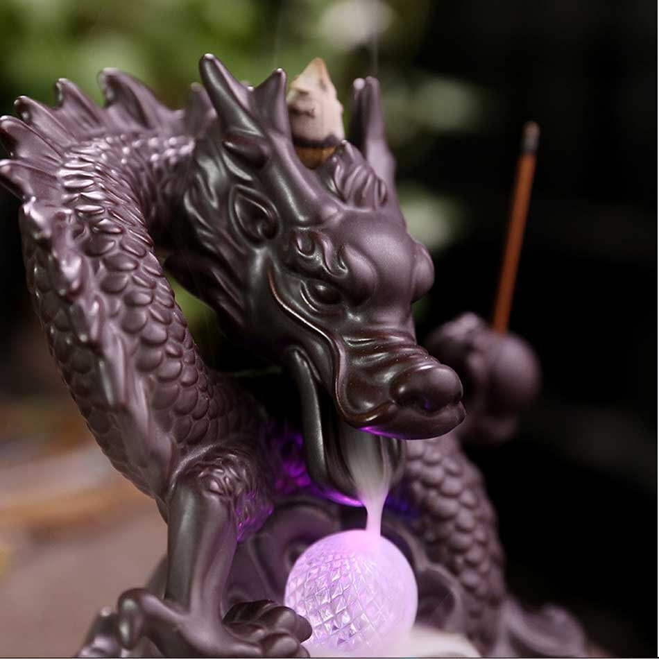 Xianglong Backflow Incense Burner LED Light Home Decoration Decoration