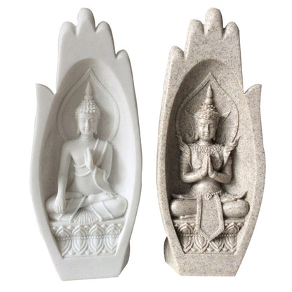 Sandstone Buddha Hand Sculpture Crafts