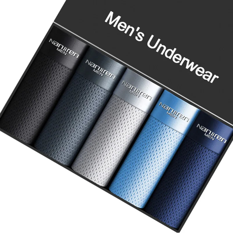 Men's Breathable Mesh Ice Thin Summer Boxer Shorts 