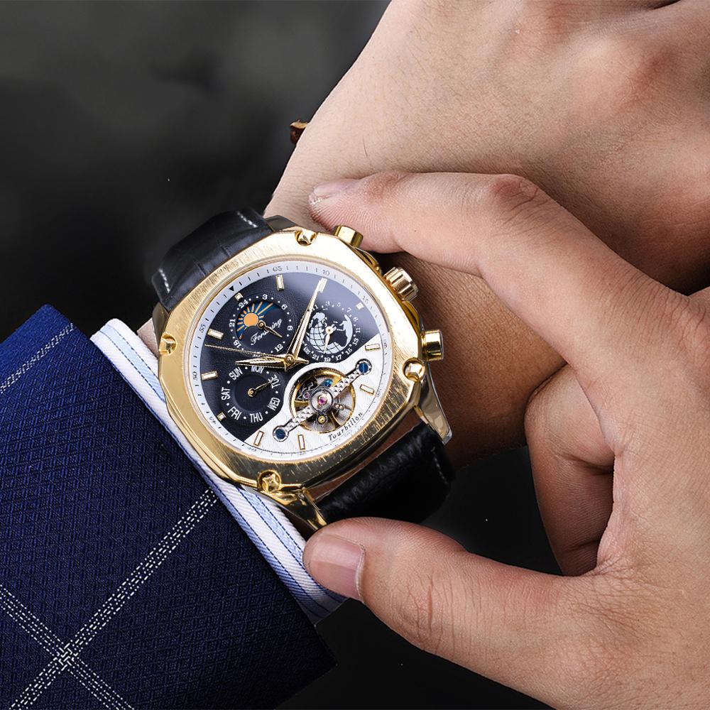 Men's Fashion Hollow Waterproof Mechanical Watch