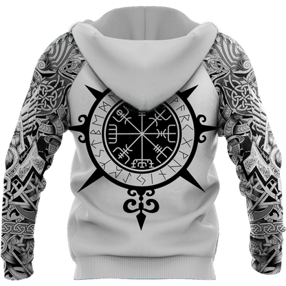 Viking Tattoo All-Over Print Hoodie