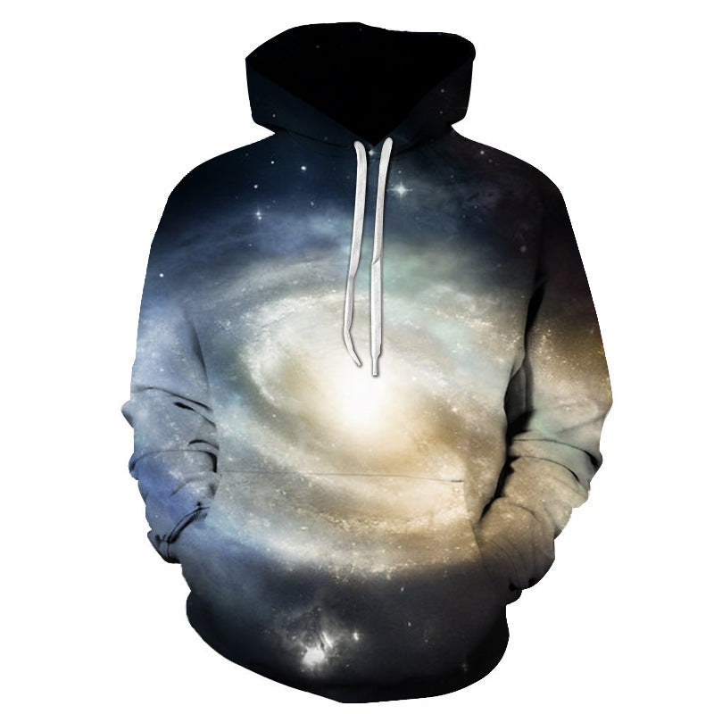 3D Digital Printing Pattern Men's Hooded Sweatshirt