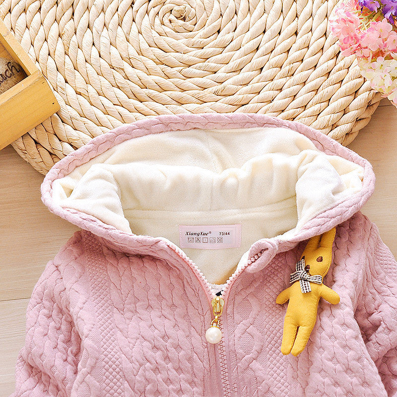 Foreign air and fleece two-piece set